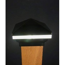 Iris Anello 12V Deck Light, 4" Post, Black