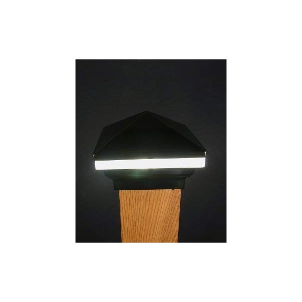 Iris Anello 12V Deck Light, 4" Post, Black