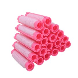 20pcs Hair Perm, Rod Roller Curler Hairdressing Curly Hair Perm Rods Fluffy Perming Rollers Short Large Tool KitPink (Pink)