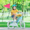 6PCS Pink Bike Safety Flags,6 Ft Bike Flags with Pole