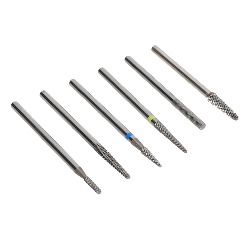 6pcs Cuticle Clean Nail Drill Bits Set Dead Skin Removal