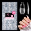 UNA GELLA Gel Nail Tips Almond Shape Medium Pre-etched 450PCS