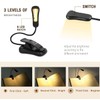 Vekkia Rechargeable Book Light - Includes 6 LED Black Book