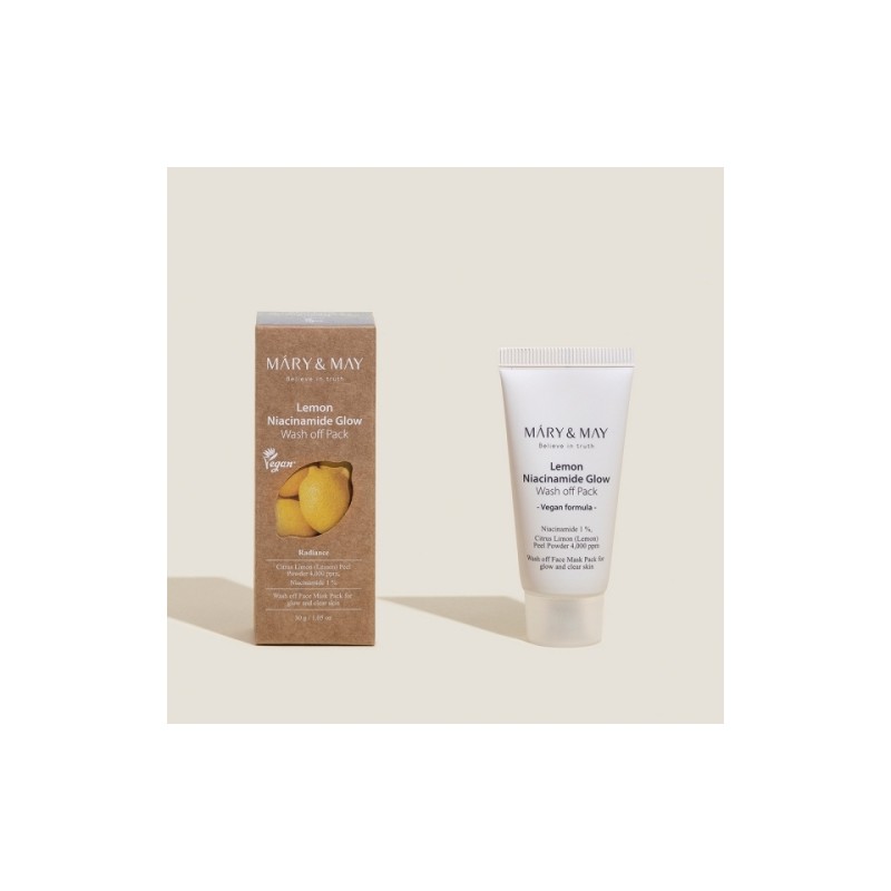 Mary&May [Mary&May]*mini* Lemon Niacinamide Glow Wash off Pack 30g