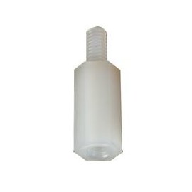 HEX Thread Spacers M3 NYLON66 12mm Standoff Bolts & Feet Fasteners & Hardware Pack of 10 | D01497