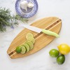 Totally Bamboo Lil' Surfer Surfboard Shaped Bamboo Serving and Cutting