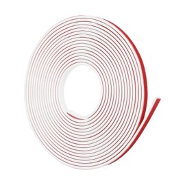 PATIKIL 3/8 Inch x 20 ft Weather Stripping Door Seal Strip, Self Adhesive Silicone Seal Tape fit 1-2mm for Door Frame Window, White