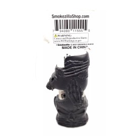 Smokezilla Black Mystic See, Hear, Speak, No Evil Bottle Opener Bic Lighter Case