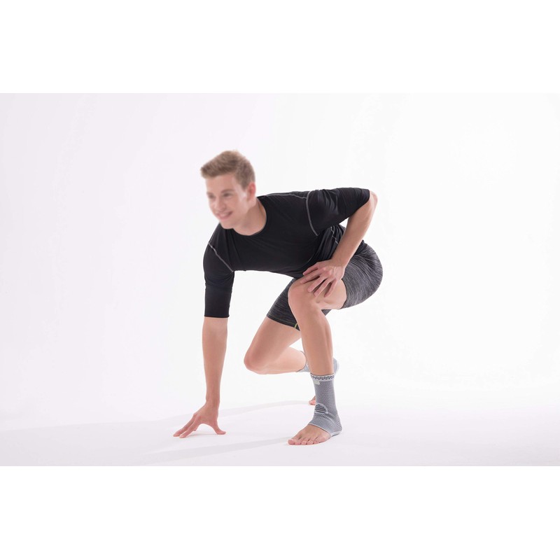 Amashr Nylon Spandex Knitted Seamless Elastic Compression Ankle Support Brace