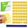 CeroDimo Alphabet Letter Stamp Set: 73 Piece Cookie Fondant Stamps,