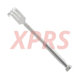 XPRS Rake Retractor, Flexible Neck, 3-Sharp Prongs, 5.5", Premium German Stainless