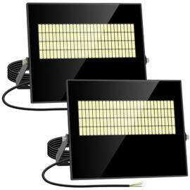 2 Pack 100W LED Flood Light Outdoor 15000LM Super Bright Security Light IP67 Waterproof Flood Lights Outdoor Lighting 5000K Daylight White Exterior Floodlight for Yard Court Stadium Playground