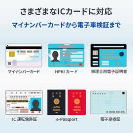 IODATA USB-NFC4S IC Card Reader Writer, Tax Declaration, My Number Card, HPKI Card, Electronic Vehicle Certification, Card Holder Included, Windows Mac Compatible, Contactless, Japanese Manufacturer
