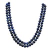 Blue Tiger Cats Eye Buddhist Prayer Beads Japa Mala with