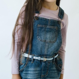 Kids Sparkle Glitter Belt Pack of 3 for Girls - 4-7 Years (3-pc value pack- navy, classic silver, blue)