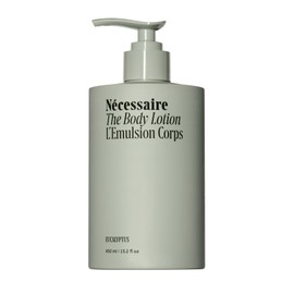 Nécessaire The Body Lotion with Pump. Eucalpytus. Multi-Peptide Firming Lotion to Moisturize, Firm, Strengthen. 2.5% Niacinamide, Vitamin C/E + Omega 6/9. 450ml / 15.2 fl oz