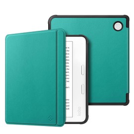 Fintie Case for Tolino Vision Color (2024) / Kobo Libra Color (2024) 7 Inch eReader - Super Light Soft TPU Back Cover Protective Case with Auto Sleep/Wake and Magnetic Closure, Jade Green