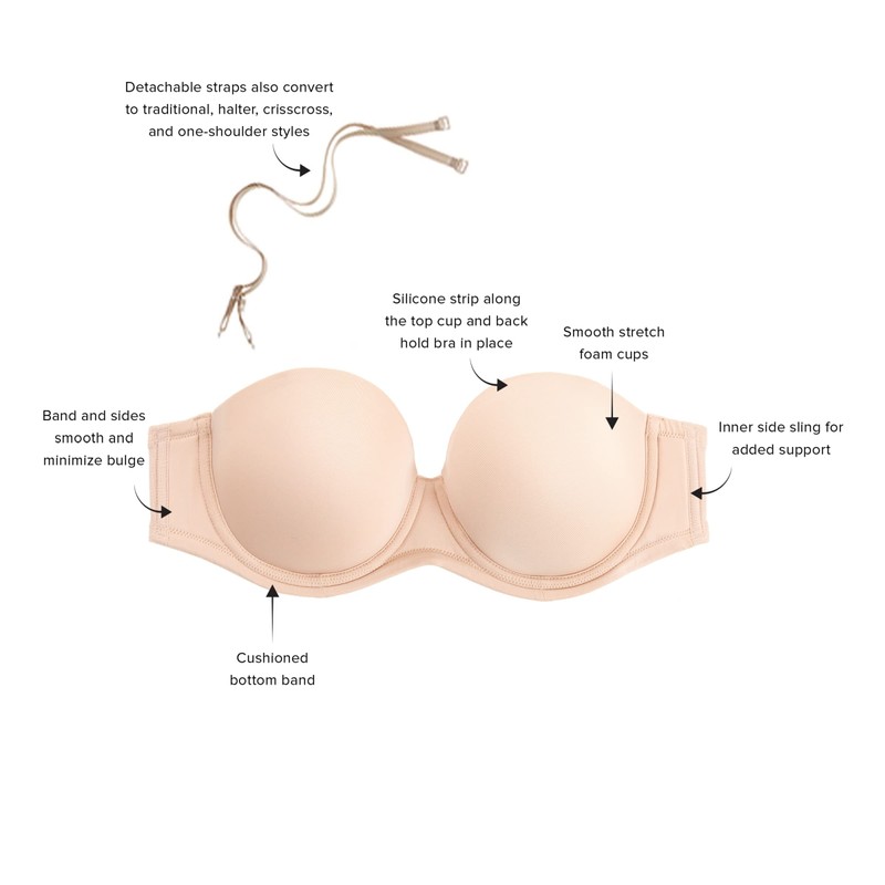 Wacoal Damen 854119 Bustier, Blickdicht, Sand, 85D