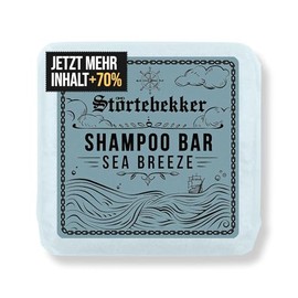 Störtebekker Premium Shampoo Bar Sea Breeze - Solid Shampoo Men & Women - 3-in-1 Shower Soap Men for Hair, Scalp & Beard - Moisture Shampoo - Vegan, Handmade - 100 g