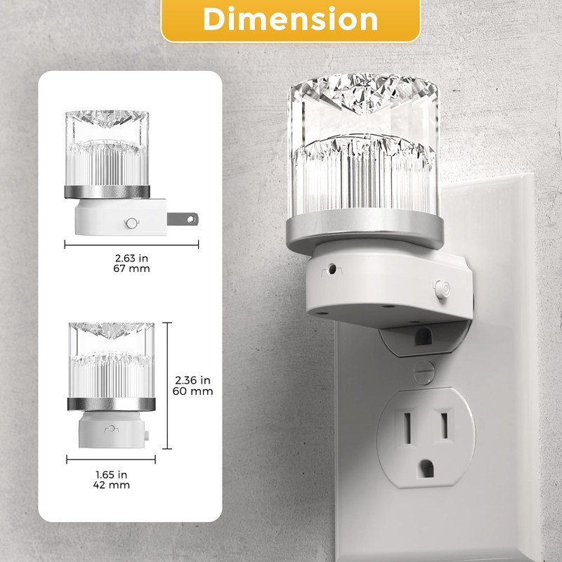 L LOHAS LED Night Light, Night Lights Plug into Wall,