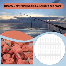 SG Store 168pcs Fishing Gear European Style Fishing Set Bait Stopper Plastic Stopper Carp Fishing Gear 7mm and 9mm Fits Corn Meat Pellet Bait Fishing Gear, Transparent