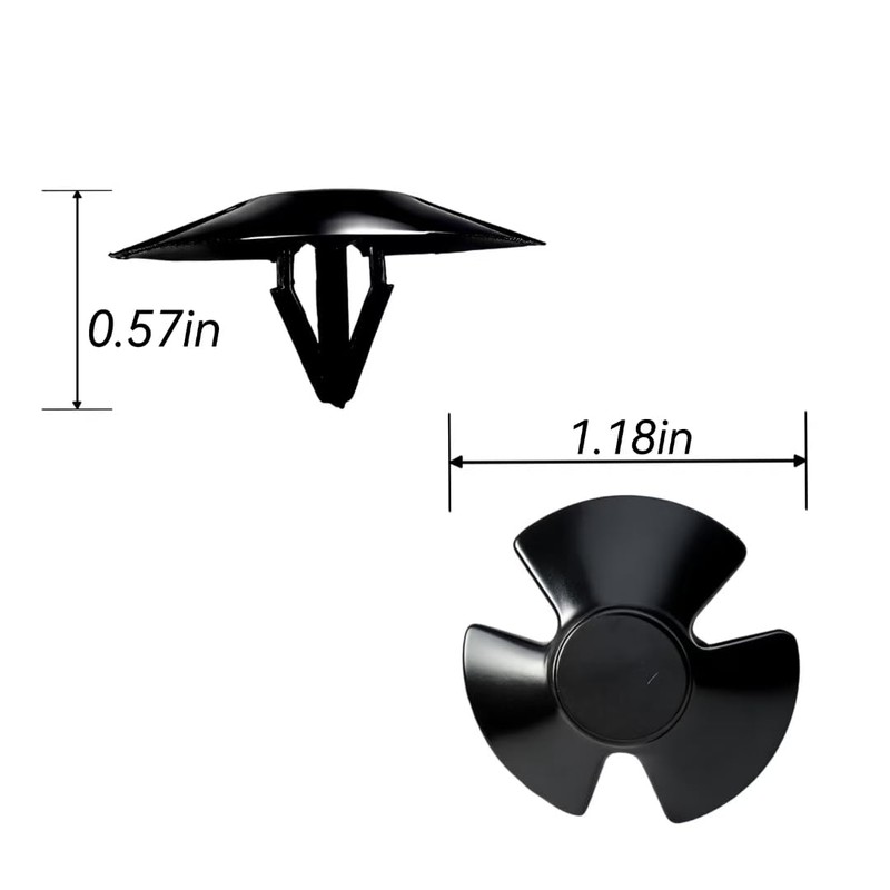 EKIONBY 40Pcs Hood Insulation Retainers Push-Type Retainer Clips 4878883AA Replacement