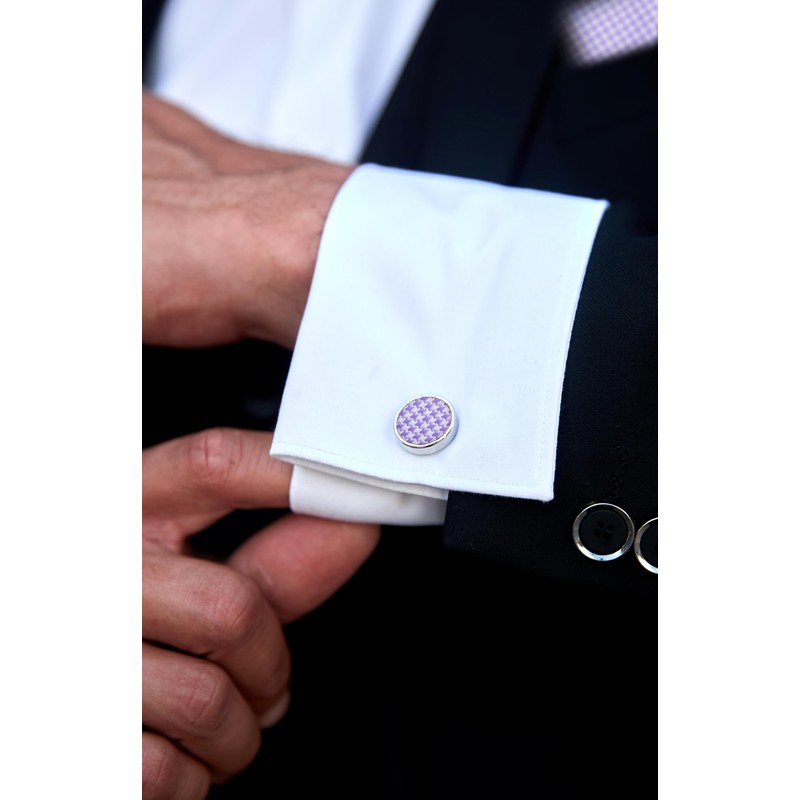 HISDERN Purple Ties for Men Striped Mens Ties Silk Necktie
