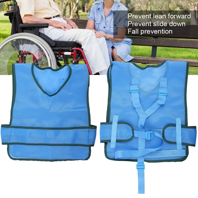 Wheelchair Restraint Vest Breathable Adjustable Anti Falling Waistcoat for Health