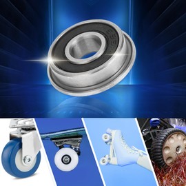 ACROPIX F695-2rs Deep Groove Ball Bearings P5 5x13x4mm Lubricated Bearings Double Rubber Seal Black Silver Tone Scooter Skateboard Wheel