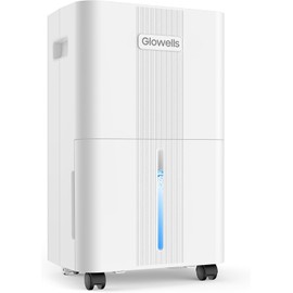 1600 Sq.ft Dehumidifiers for Home, Glowells 21 Pints Dehumidifier with Drain Hose for Basement, Smart Humidity Control Moisture Removal, 3 Operation Modes for RV, Bathroom, Bedroom