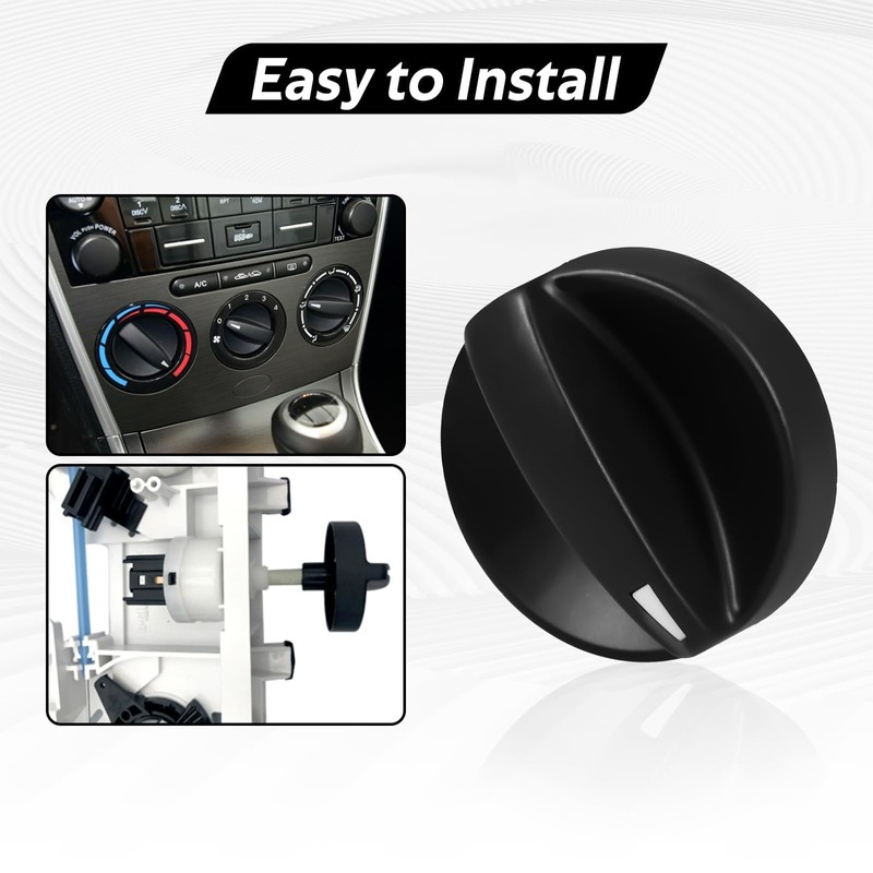 KPALAG 3PCS HVAC Control Knobs,A/C Heater Climate Switch Fan Speed