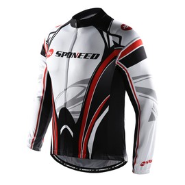 Cycing Jersey for Men Long Sleeve Bicycle Riding Shirts Bike Gear Outdoor Spinning Biking Wear US S Red