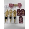 Juego de 12 tapones para botellas de vino de Navidad,