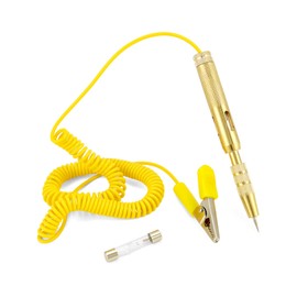 QWORK® 6 V 12 V 24 V Car Voltage Tester with Test Lamp, Car Voltage Tester with Crocodile Clip for Cars and Motorcycles