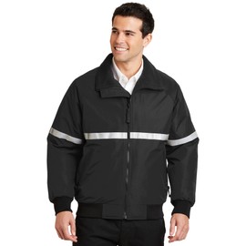 Port Authority Challenger Jacket with Reflective Taping. J754R True Black/True Black/Reflective 5XL