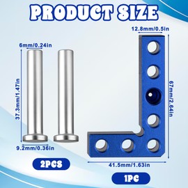 Small Square and Center Finder, Woodworking 90 Degree Precision Measuring Small Square Tool, Mini SquareCenter Finder Tool Marking Center Finders Mini Layout Marking Tools for Wood Work