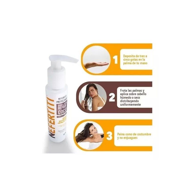 Nefertiti Bioelixir Repair Coco 90ml Nefertiti Cabello Teñido