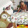 ANRO Oilcloth tablecloth, wax tablecloth, washable garden tablecloth, round, oval,