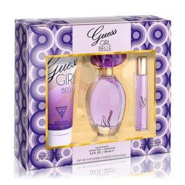 GUESS Girl Belle Eau de Toilette 3 Piece Gift Set - Perfume Spray 3.4 Fl. Oz., Travel Spray 0.5 Fl. Oz., & Body Lotion 6.7 Fl. Oz.