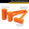 Titan 63143 3-Piece Dead Blow Hammer Set, Includes 1lb, 2lb