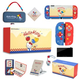 Kuitmor Switch-Zubehörpaket für Switch OLED: Tragetasche, Schutzhülle, Spielkartenetui, Bildschirmschutz, Ständer, Joystick-Schutzkappen und mehr (11 in 1)