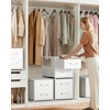 Homsorout Stackable Storage Drawers - 2 Tier Closet Drawers, Closet