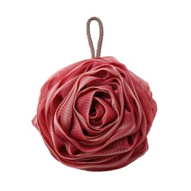 Tinopui Body Sponge, Rose, Bath Sponge, Body Sponge, Dense Foam, Rose, Bath Whisk (Red)