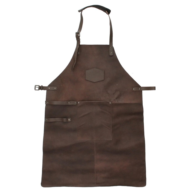 MApBer Leather Apron BBQ Apron Oven Apron Garden Apron Leather