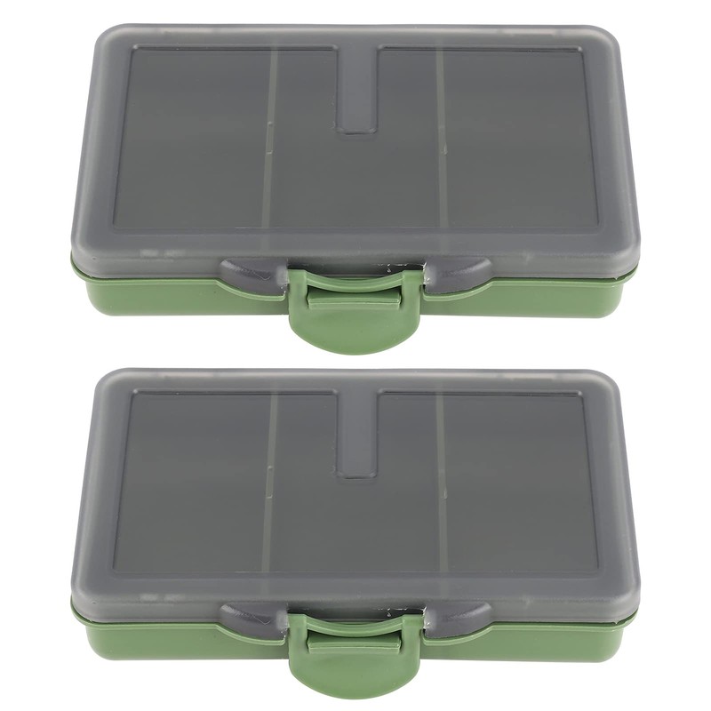 Alomejor Fishing Tackle Box 2Pcs Multiple Compartments Box Organizer for