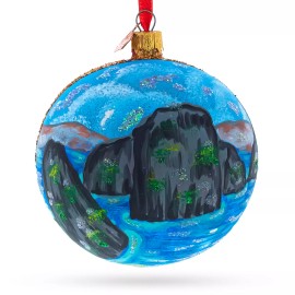 BESTPYSANKY Philippines Glass Ball Christmas Ornament 4 Inches