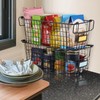 4 Pack [ XL Large ] STACKABLE Wire Baskets for