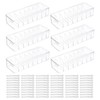 sourcing map Cable Storage Box with Compartments, Cable Organizer Transparent