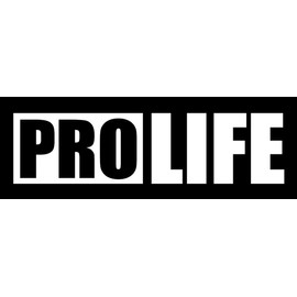 Pro Life Sticker - 5" Decal {White}- Prolife Sticker, Anti Abortion, All Lives Matter, Christian Sticker, Family, SIX744W
