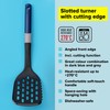 Tasty Slotted Turner with Cutting Function - Ideal for Roasting